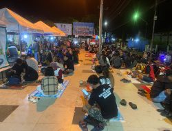 Semarak Malam Hari Raya Idul Fitri 1446 H di Alun – Alun Majenang Cilacap