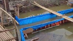 Proyek Jembatan di Warung Bingung Desa Suka Asih Mangkrak, Warga Desak Kejelasan