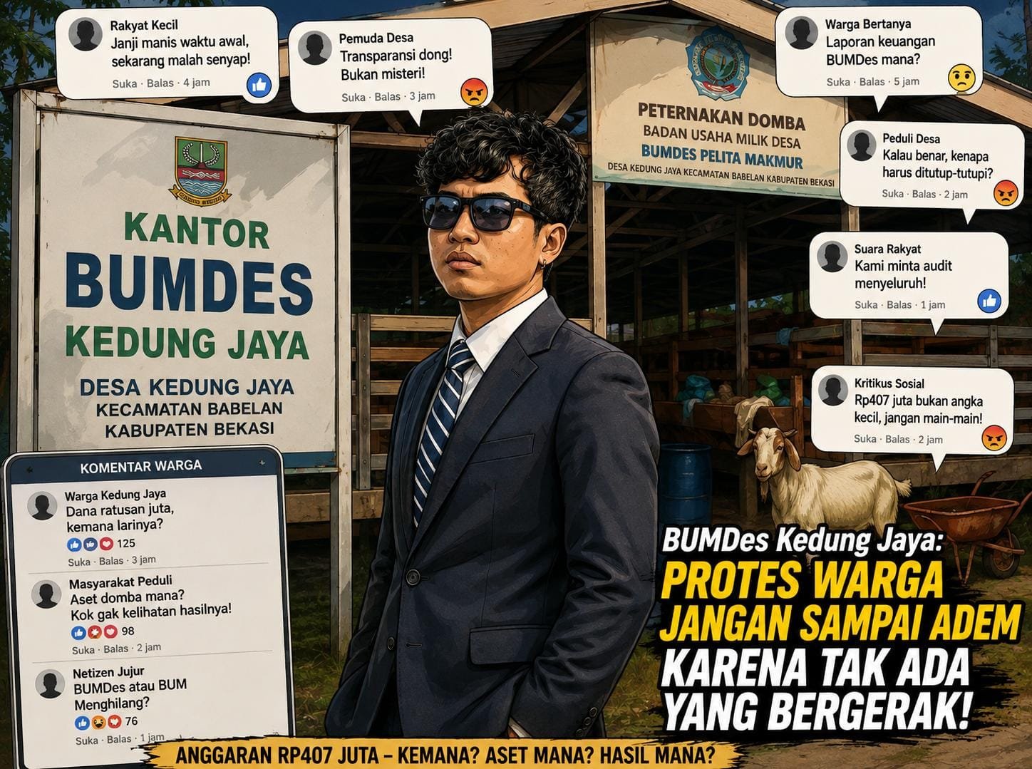 BUMDes Kedung Jaya: Protes Warga Jangan Sampai Adem Karena Tak Ada yang Bergerak