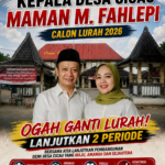 Maman M. Fahlepi Kembali Maju sebagai Calon Kepala Desa Cicau, Siap Lanjutkan Pembangunan