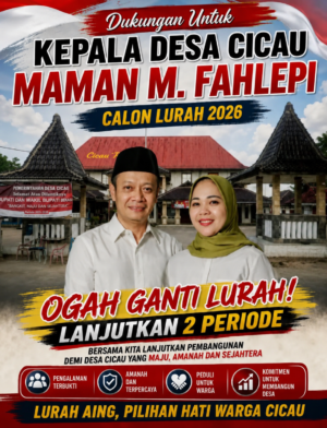 Maman M. Fahlepi Kembali Maju sebagai Calon Kepala Desa Cicau, Siap Lanjutkan Pembangunan