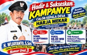 H. Wijayanto, S.Sos Siap Sapa Warga Harja Mekar Lewat Agenda Kampanye