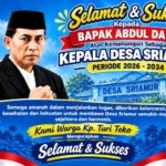 Abdul Darip Terpilih sebagai Kepala Desa Sriamur Periode 2026–2034, Warga Kp. Turi Teko Sampaikan Ucapan Selamat