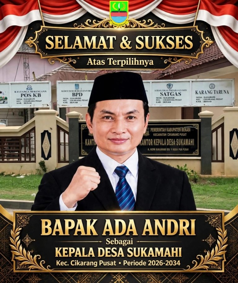 Ada Andri Terpilih sebagai Kepala Desa Sukamahi Periode 2026–2034