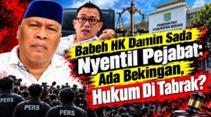 Babeh HK Damin Sada Nyentil Pejabat: Ada Bekingan, Hukum Ditabrak?